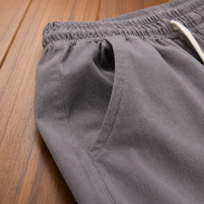 Drawstring Cotton Beach Shorts