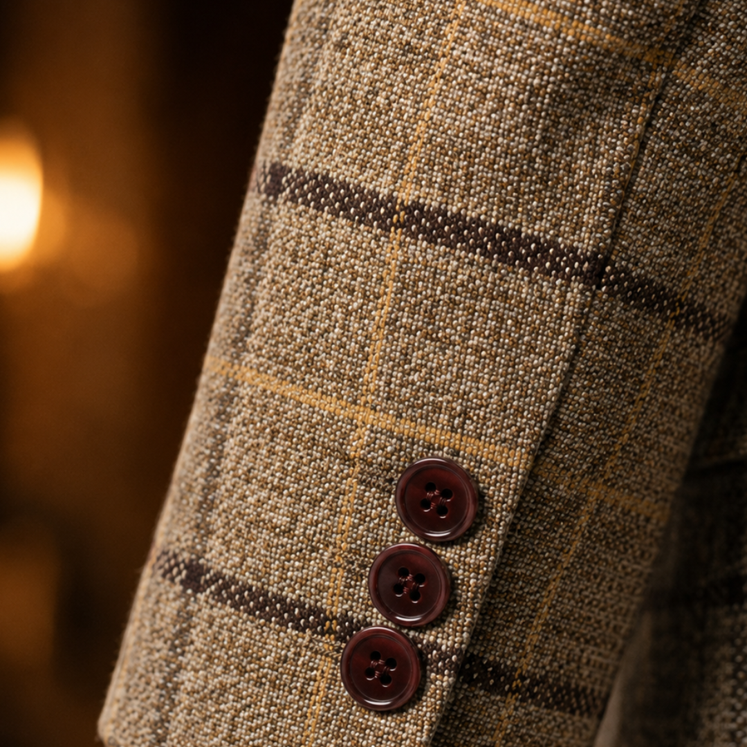 Plaid Casual Blazer