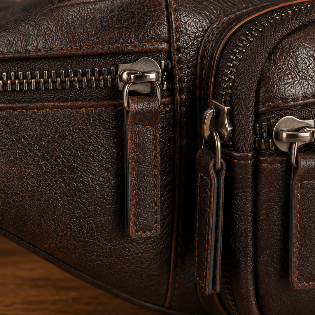 Compact Leather Belt Bag