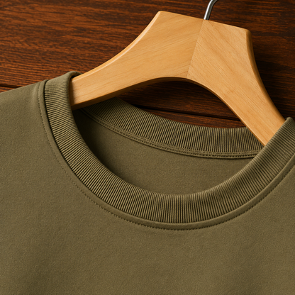 Crewneck Elbow-Patch Sweatshirt