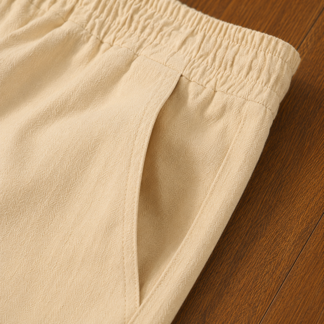 Drawstring Linen Loose Pants