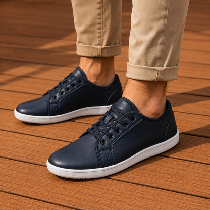 Slim Lightweight Leather Sneakers