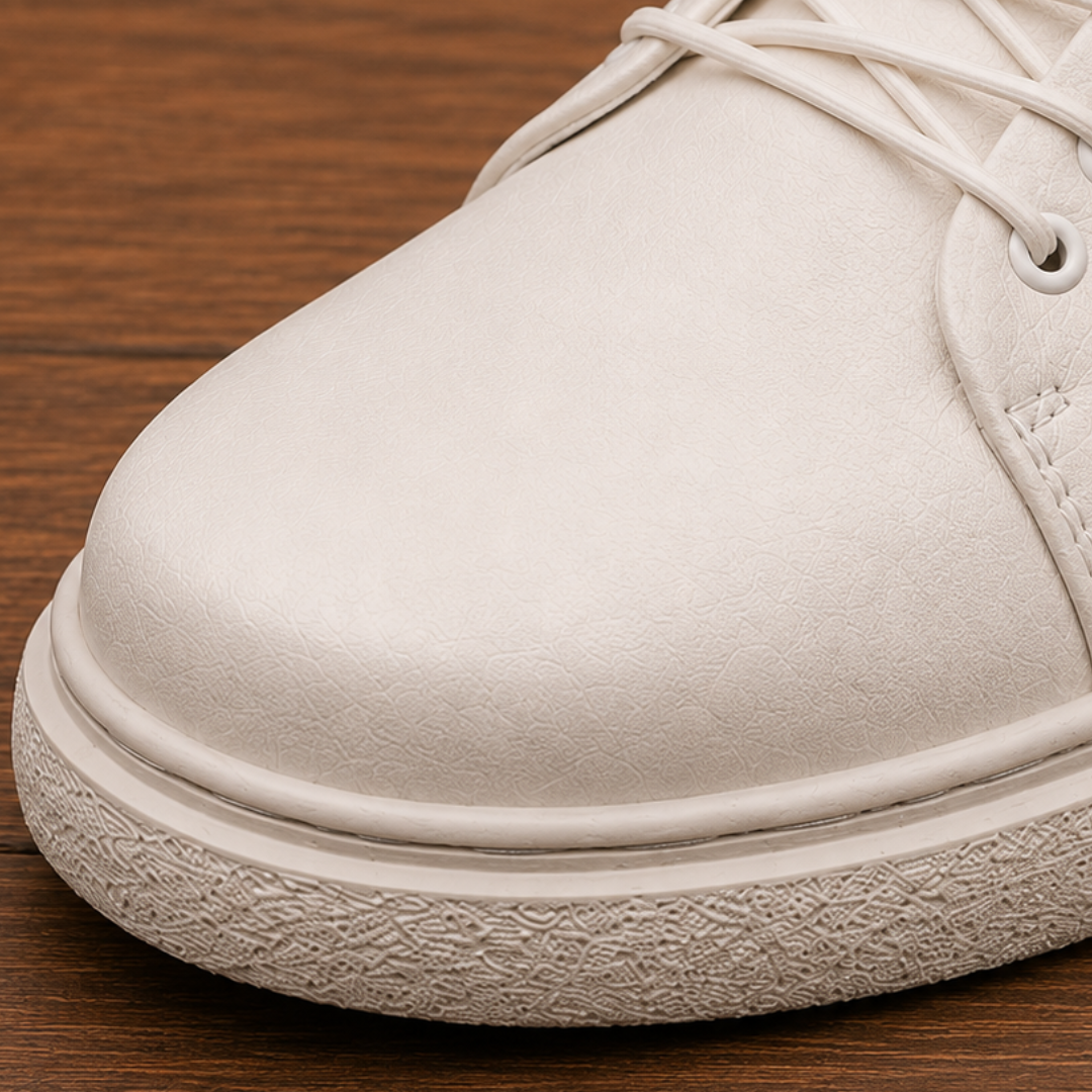 Low-Top Lace Court Sneakers