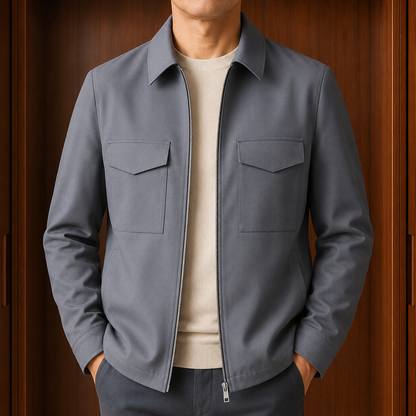 Zip Front Structured Jacket