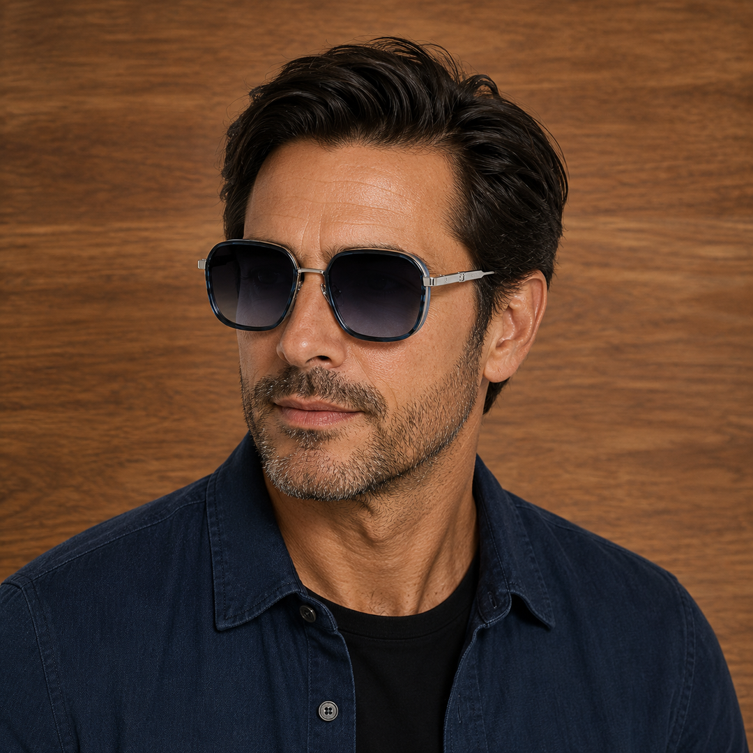 Geometric Metal Sunglasses