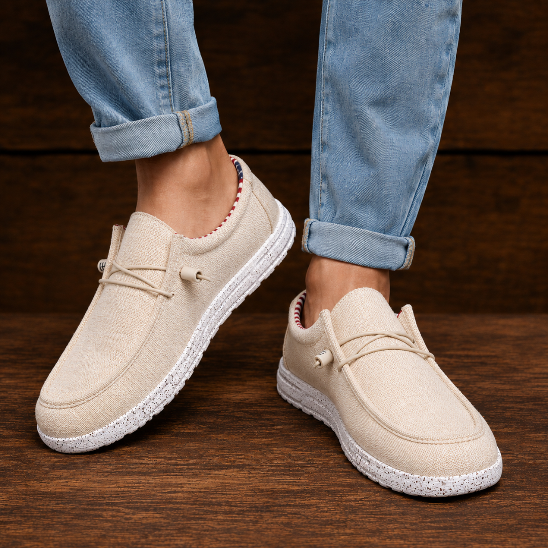 Breathable Canvas Slip-Ons