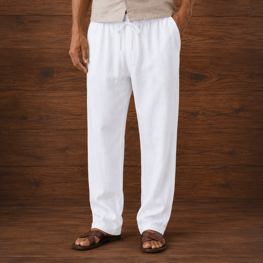 Drawstring Linen Trousers