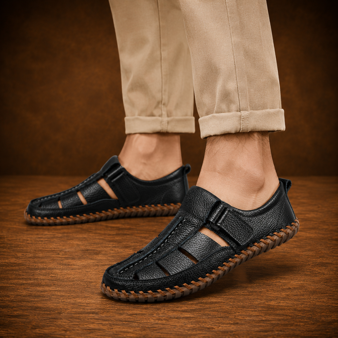 Comfortable Leather Walking Sandals