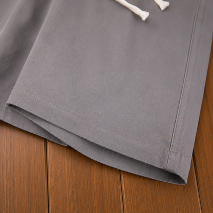 Drawstring Cotton Beach Shorts