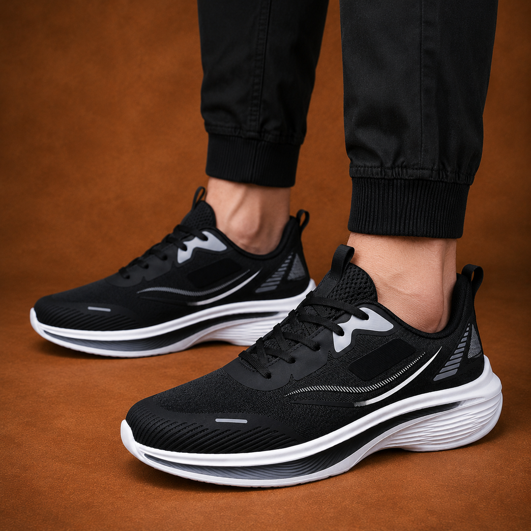 Wave Sole Running Sneakers