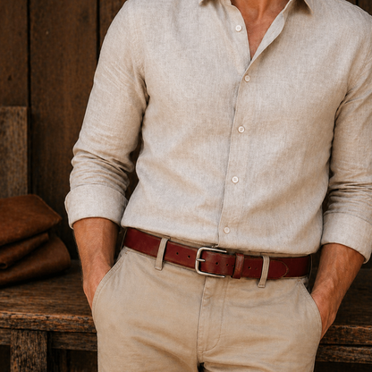 Authentic Cowhide Belt