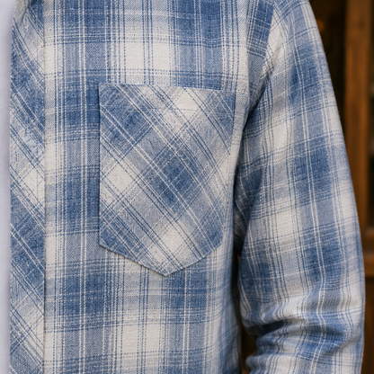 Plaid Button-Up Shirt