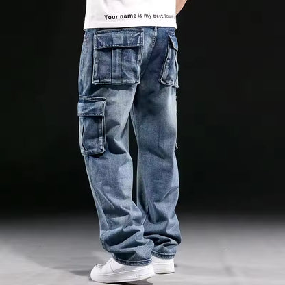 VINTAGE DENIM CARGO PANTS