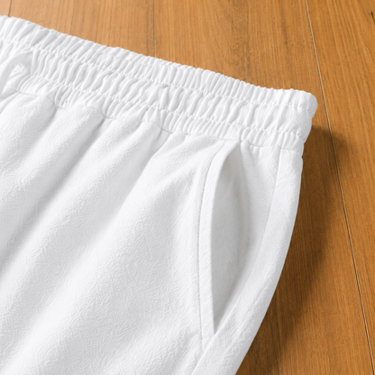 Drawstring Straight-Leg Trousers