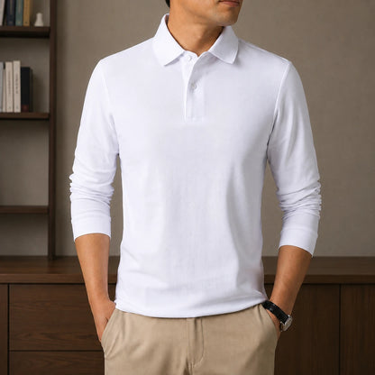 Long-Sleeve Polo Shirt