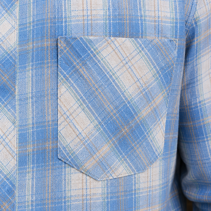 Plaid Button-Up Shirt