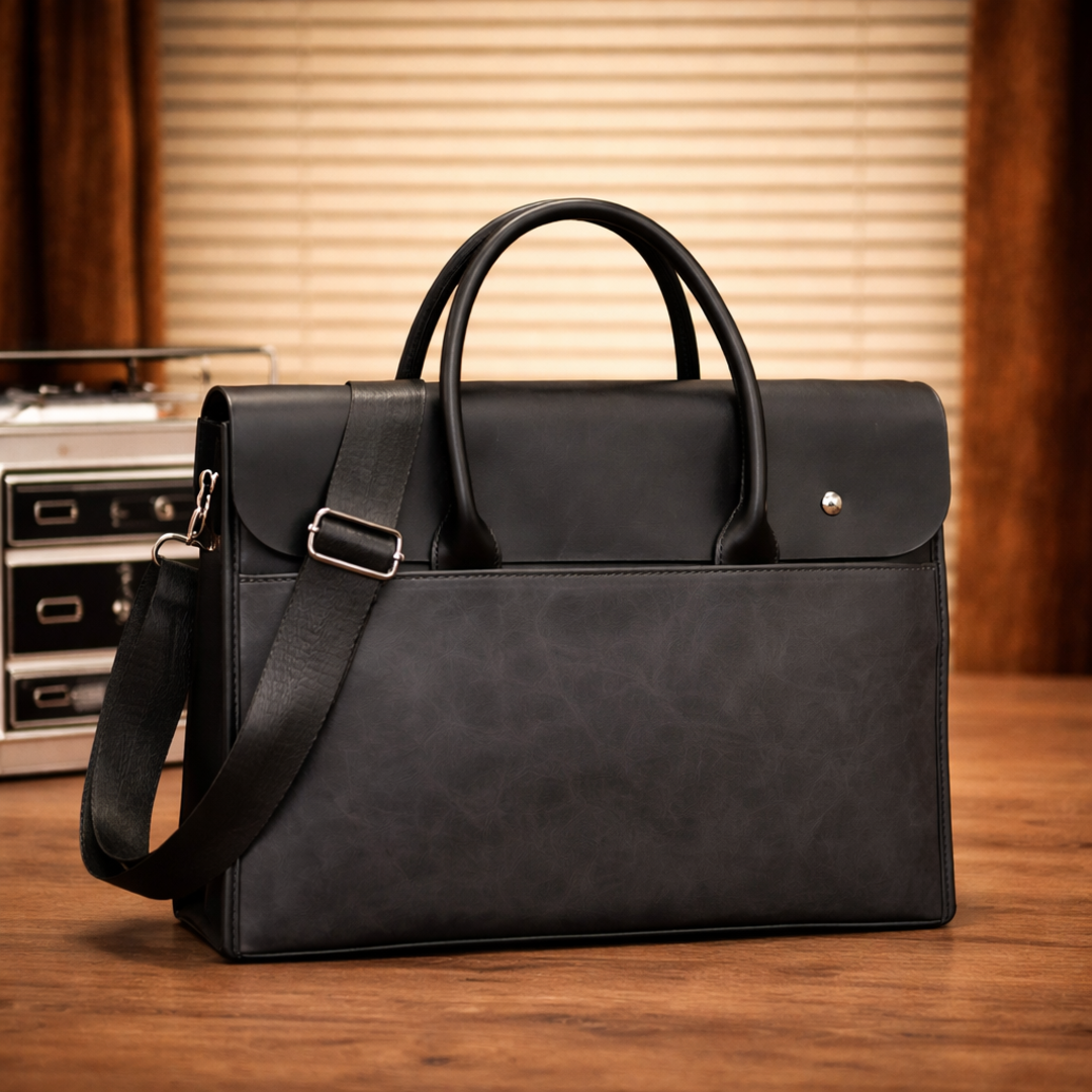 Sleek Leather Briefcase