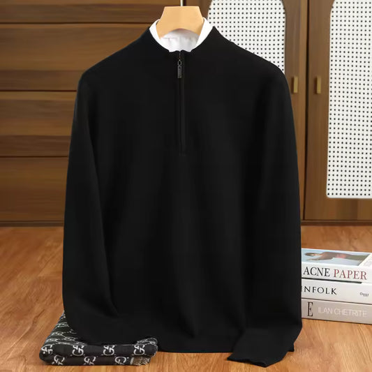 MERINO 100% WOOL HALF-ZIP PULLOVER