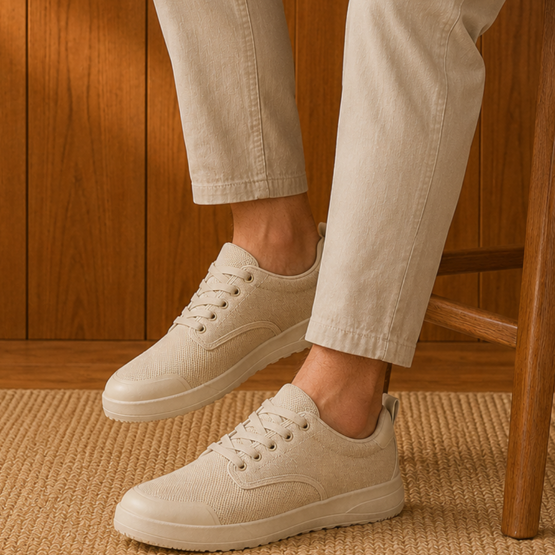 Knit Canvas Casual Shoes