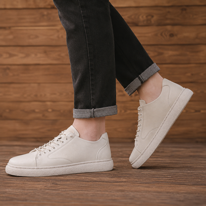 Low-Top Lace Court Sneakers