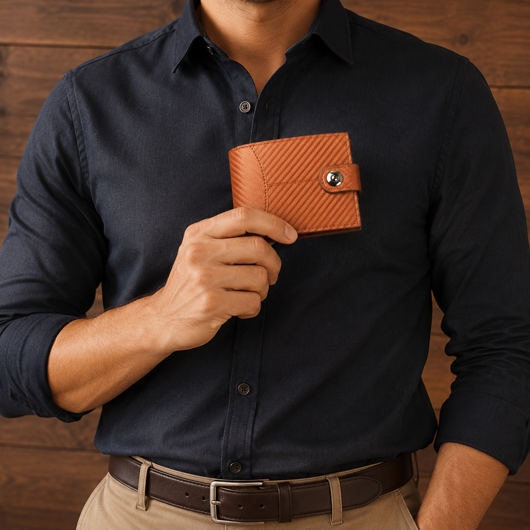 Textured Bifold Wallet