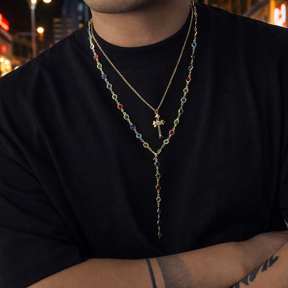 Crystal Cross Necklace Set