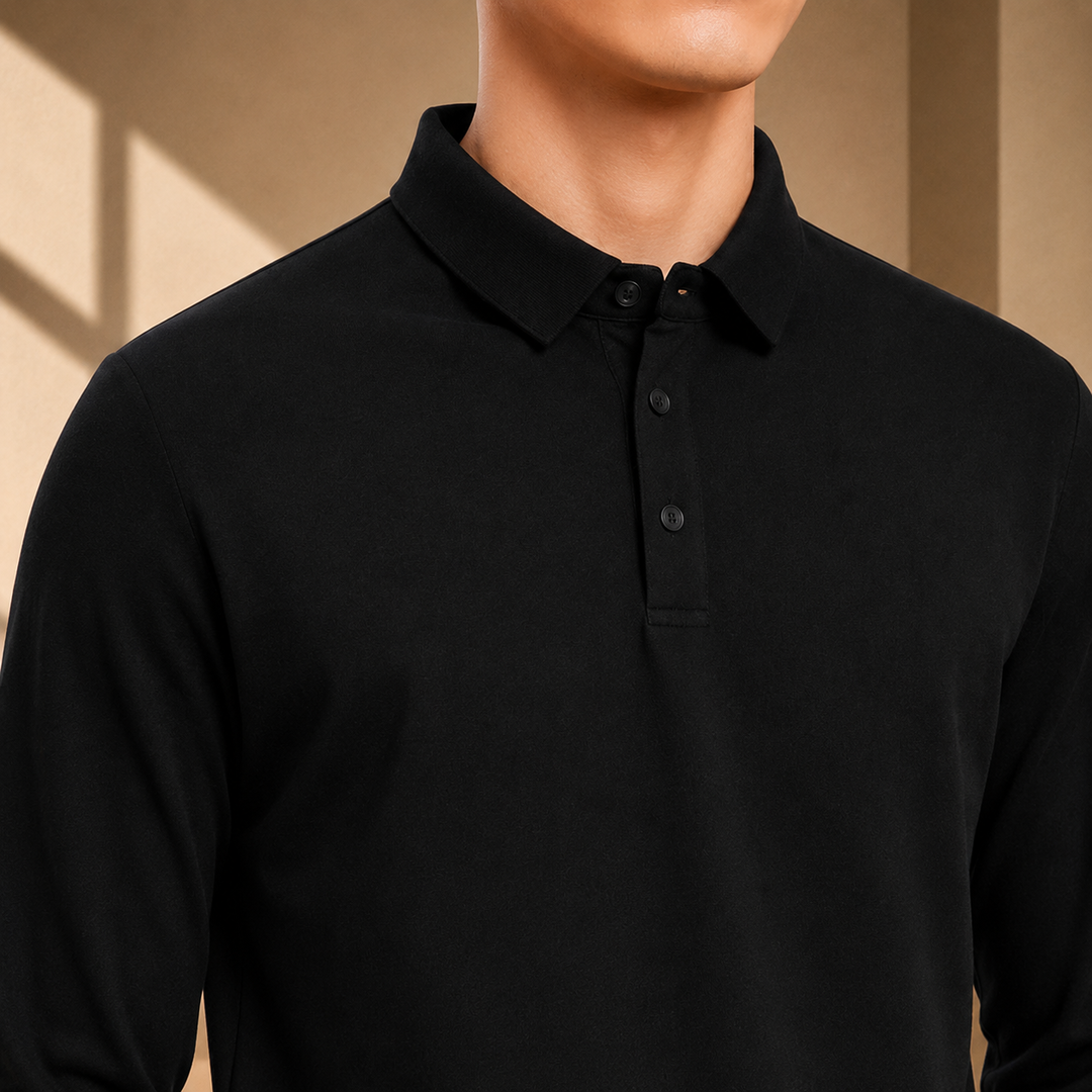 Classic Long Sleeve Polo Shirt