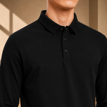 Classic Long Sleeve Polo Shirt