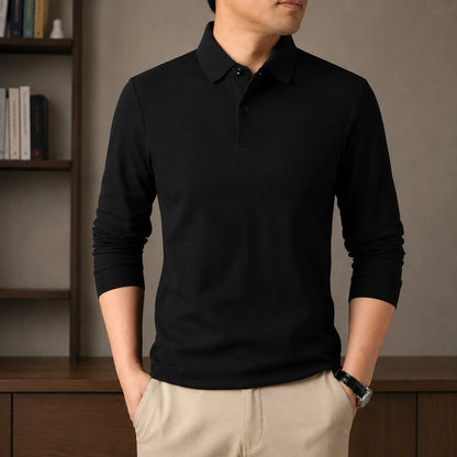 Long-Sleeve Polo Shirt