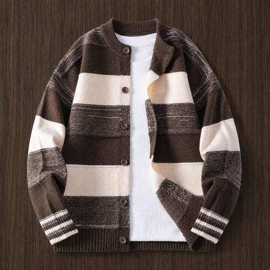 Striped Knit Cardigan