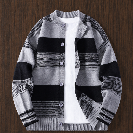 Striped Knit Cardigan