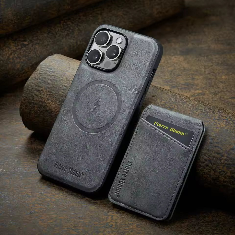 IPHONE LEATHER MAGSAFE WALLET CASE