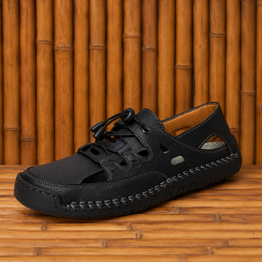 Comfortable Leather Open Shoes
