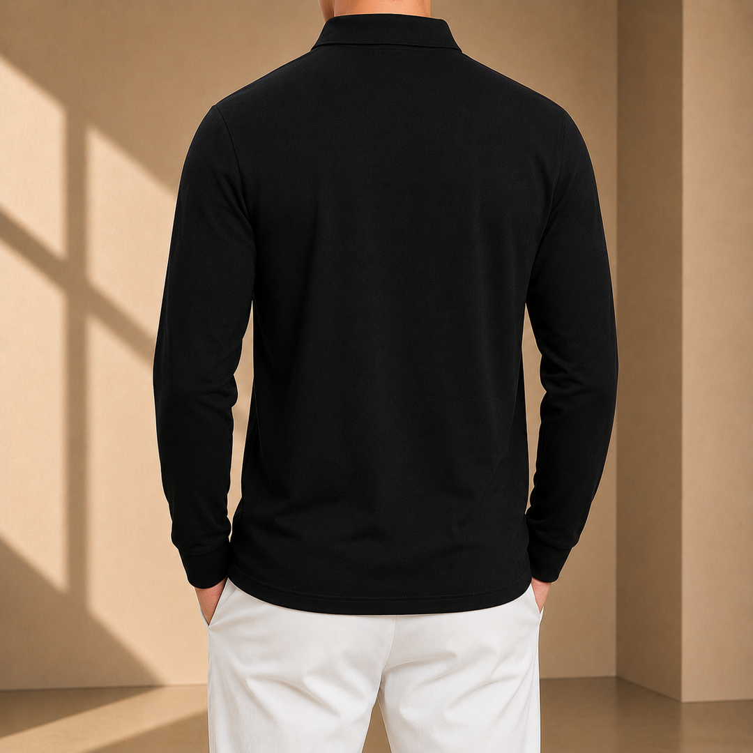 Classic Long Sleeve Polo Shirt