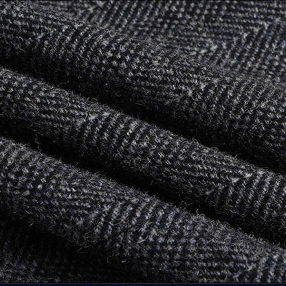 PREMIUM STRIPED WOOL COAT