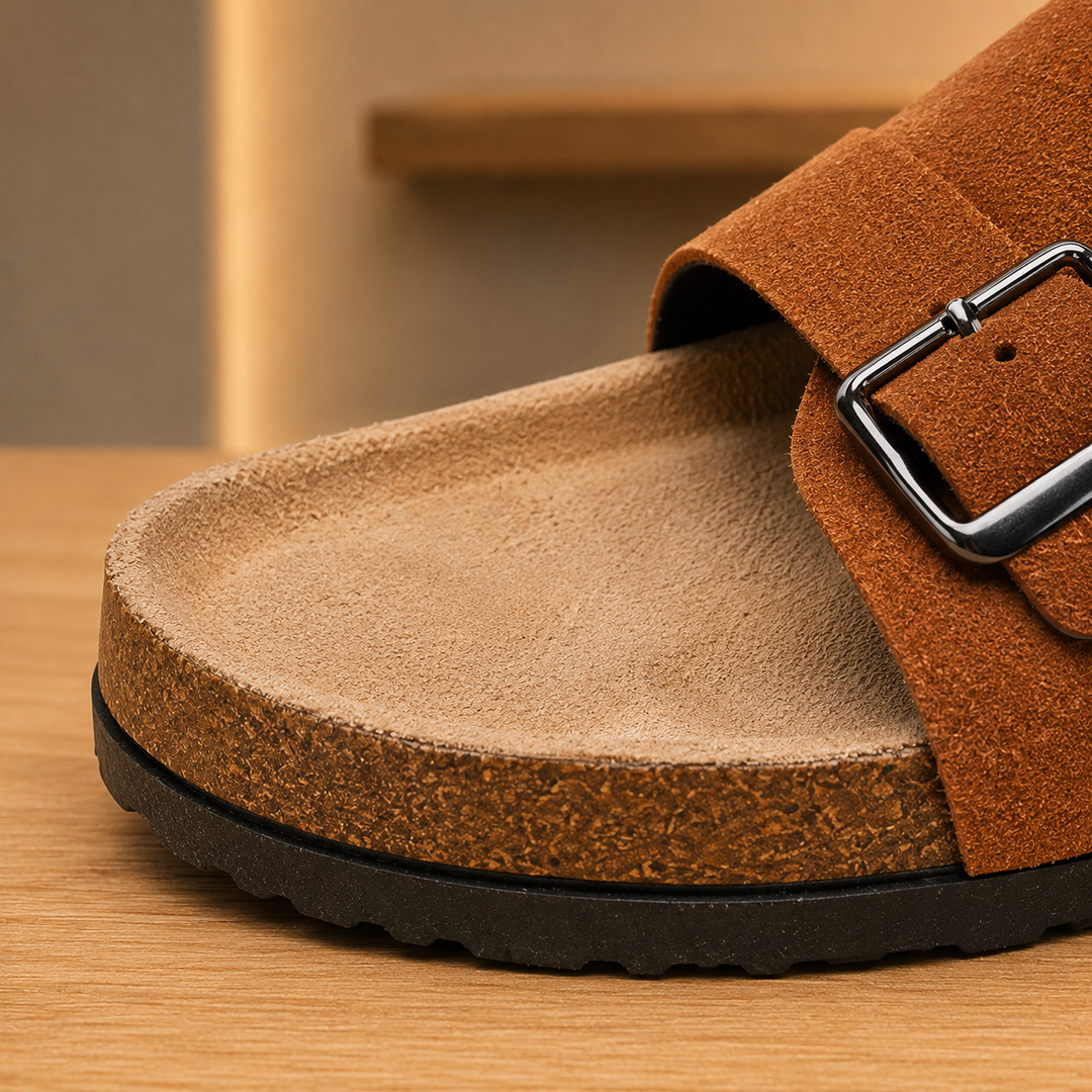 Open-Toe Slide Sandals