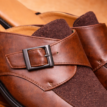 Half-Slip Leather Loafers