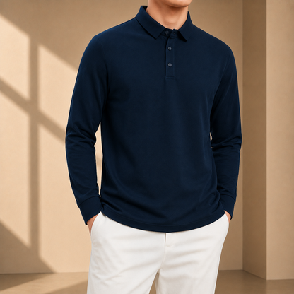 Classic Long Sleeve Polo Shirt