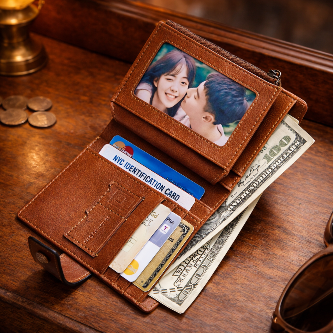 Leather Zip Wallet