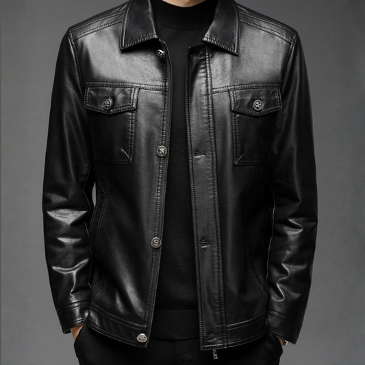 Leather Field Jacket