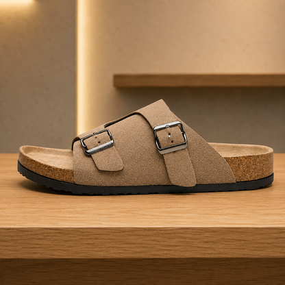 Open-Toe Slide Sandals