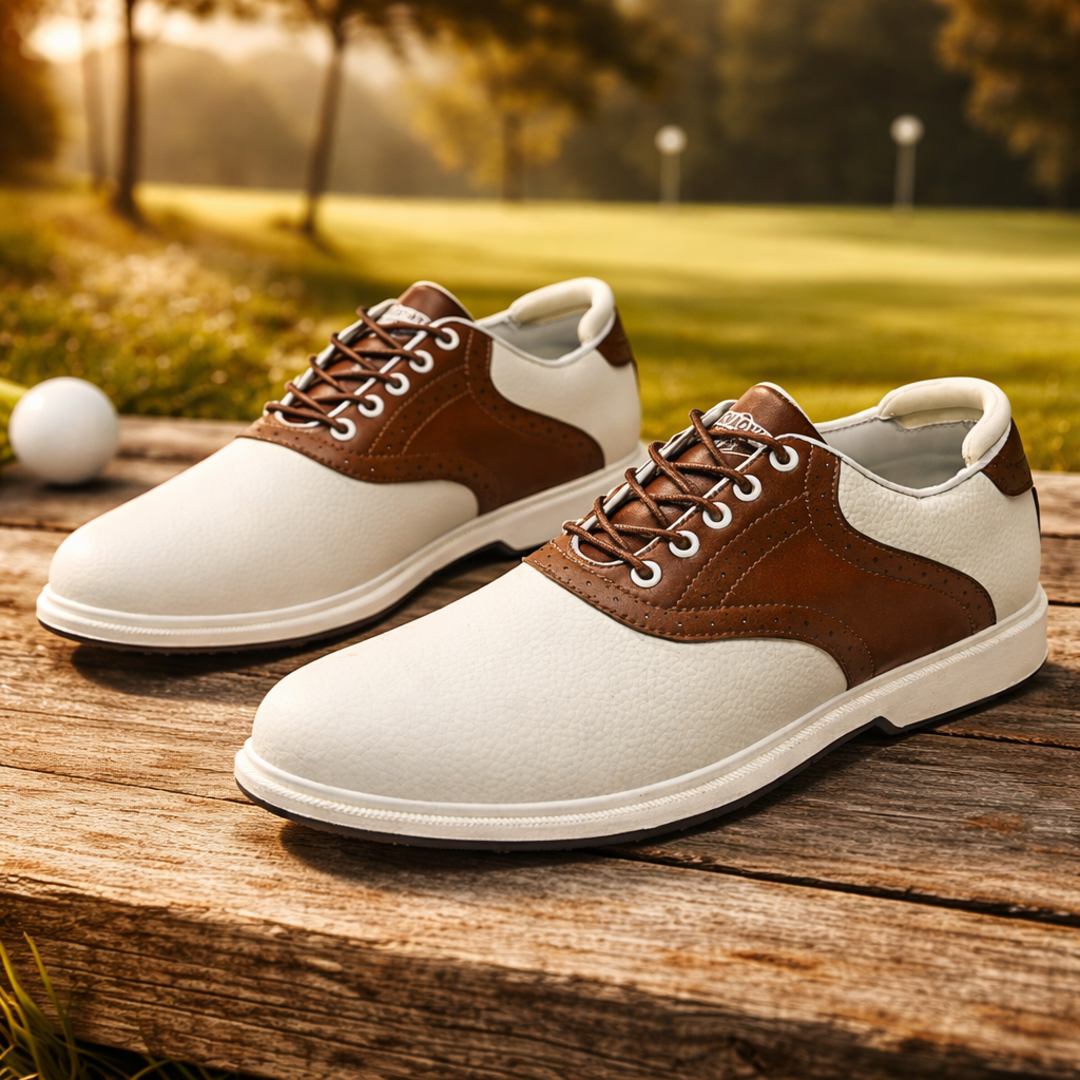 Premium Leather Golf Sneakers