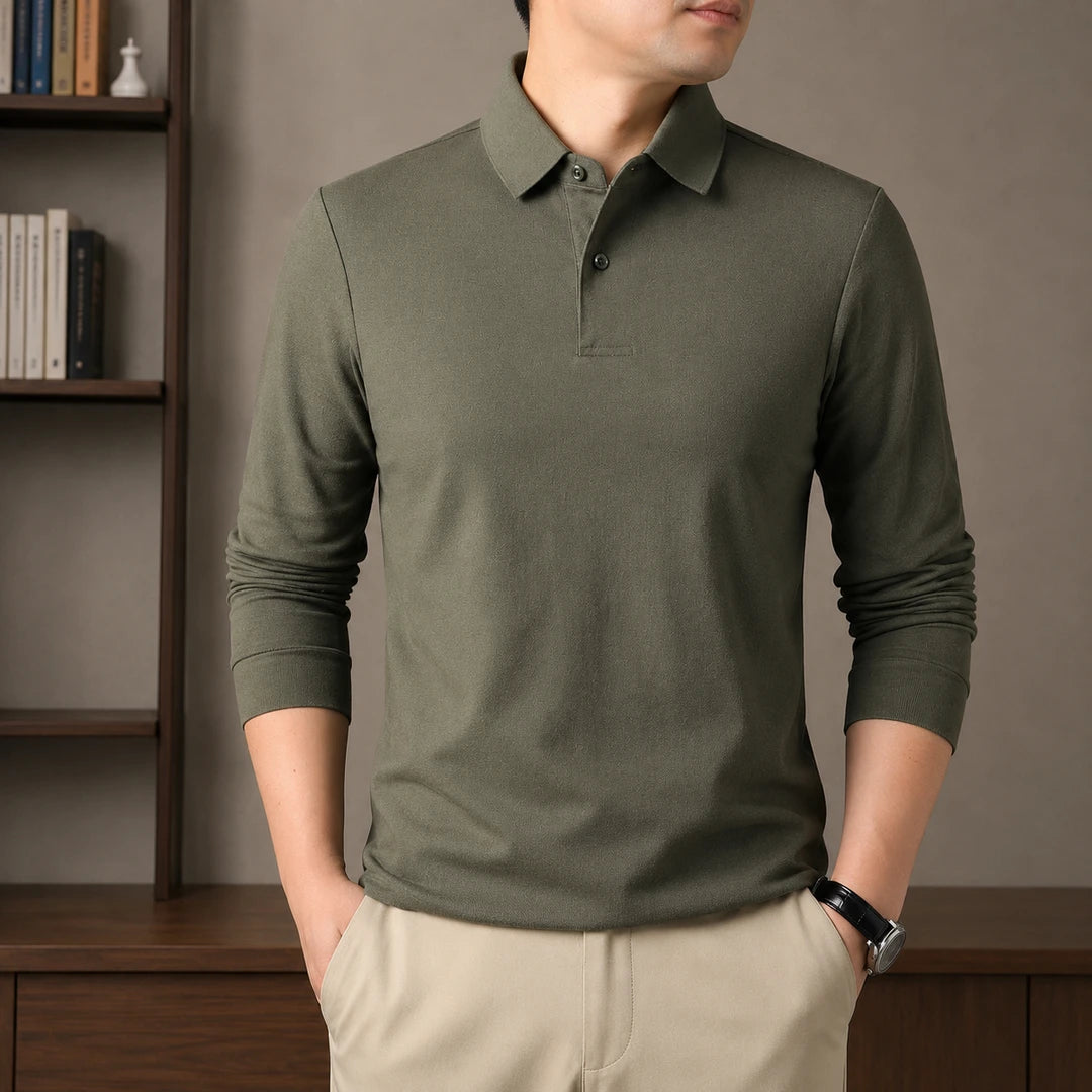 Long-Sleeve Polo Shirt