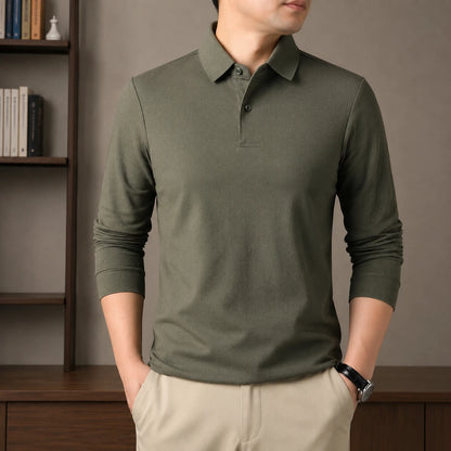 Long-Sleeve Polo Shirt