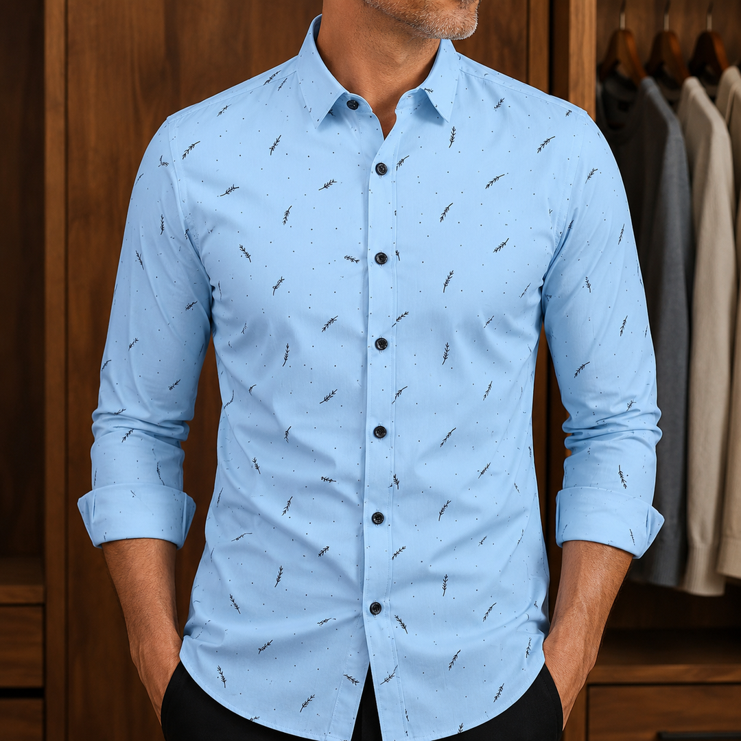 Collared Button-Up Shirt