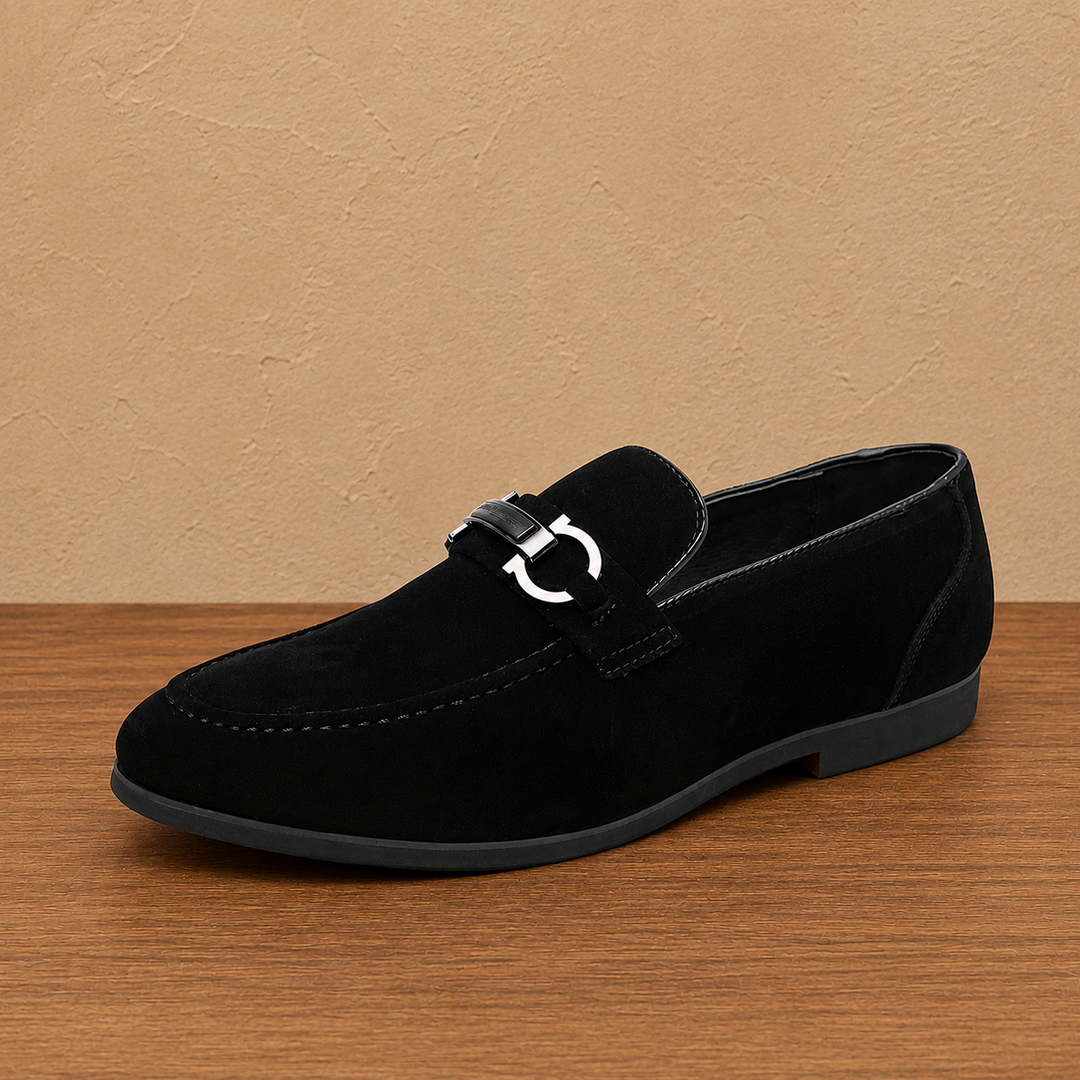 Suede Horsebit Loafers