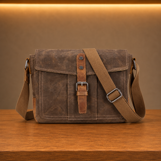Vintage Canvas Messenger Bag