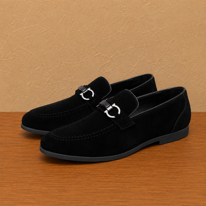 Suede Horsebit Loafers