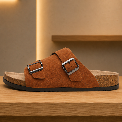 Open-Toe Slide Sandals