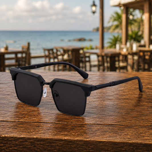 Flat Top Square Sunglasses